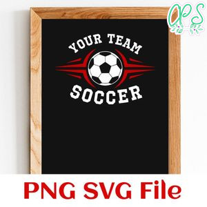 Soccer Custom Your team name SVG design template