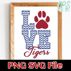 Love tiger SVG PNG design template