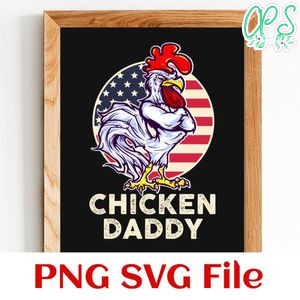 Chicken Daddy SVG design template