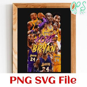 Kobe Bryant PNG design template