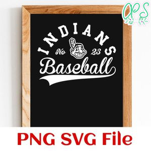 Indians Baseball Team SVG Customizable