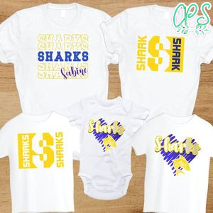 Sharks heart Family Shirt