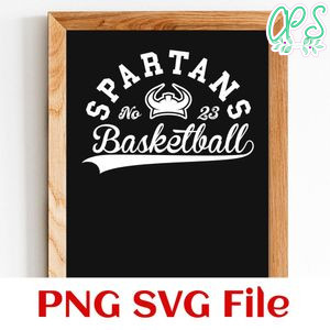 Spartans Basketball Team SVG Customizable