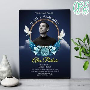 Death anniversary flyer Template Customizable Instant Download