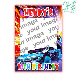 Rocket League Photo Booth Props Customizable Template Instant Download