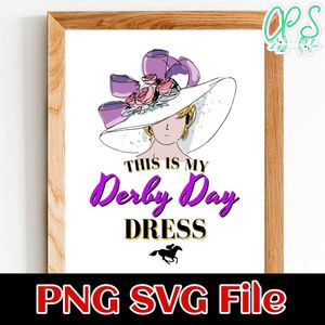 This is my Derby Day Dress SVG PNG design template