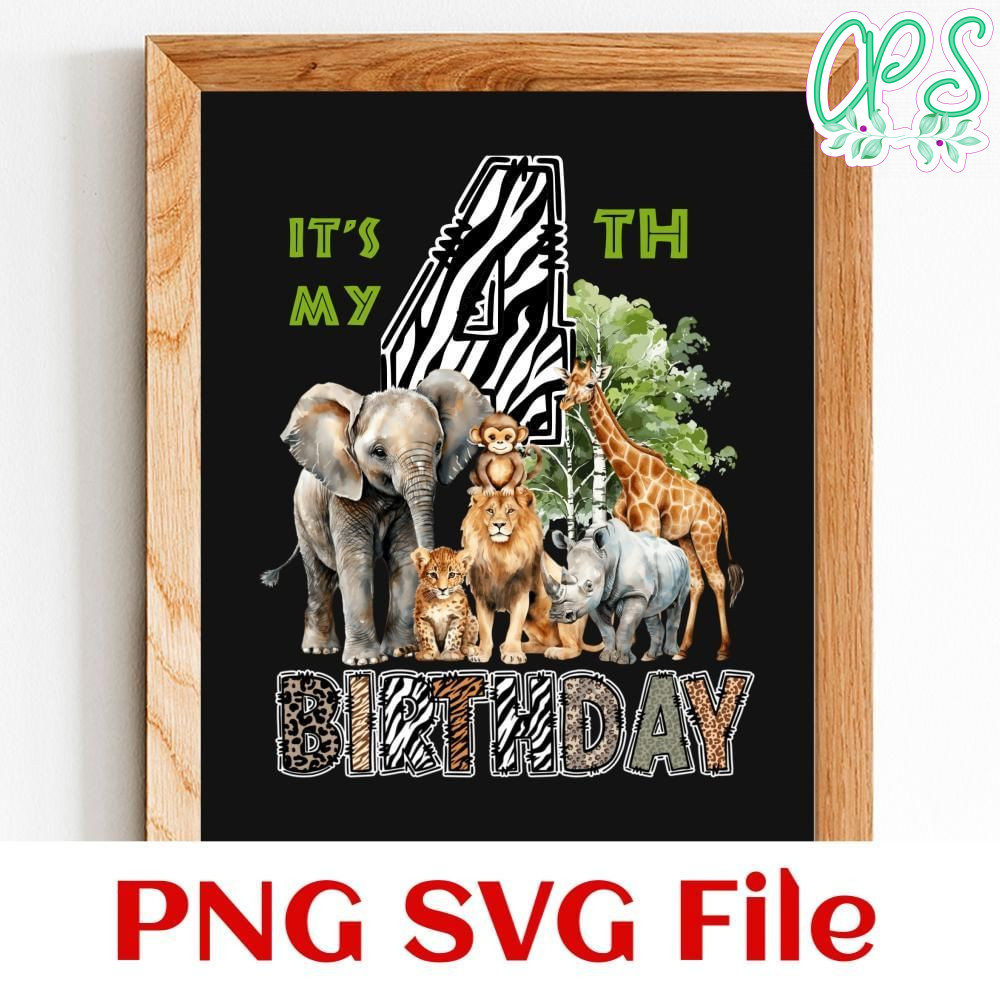 It's My 6th Birthday Boy Safari Jungle Customer Request PNG file template