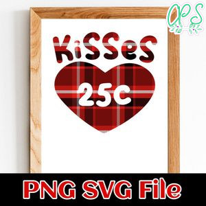 Kisses 25c Customer Request PNG file template
