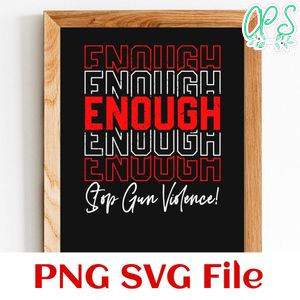 Gun violence awareness SVG file template