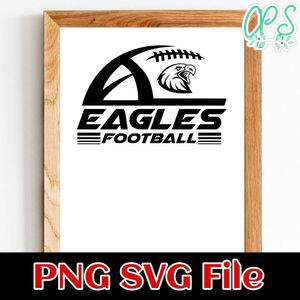 Eagles Football team SVG PNG design template