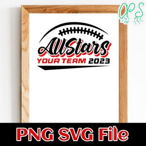 Allstars Custom your team name and year SVG PNG design template