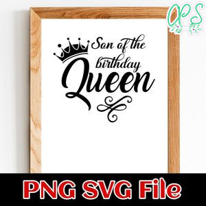 God Daughter of the Birthday Queen SVG PNG Customizable Instant Download