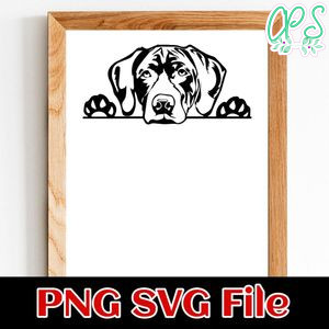 German Shorthaired PNG SVG file template