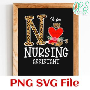 N is for nursing assistant PNG design template