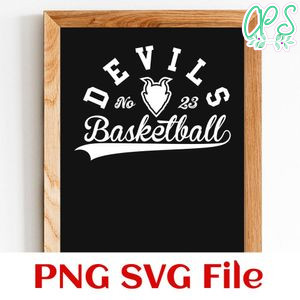 Devils Basketball Team SVG Customizable