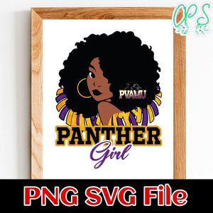 PVAMU Panther Girl PNG SVG file template