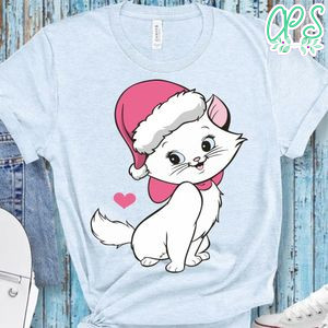 Disney Marie Cat Santa Christmas Shirt