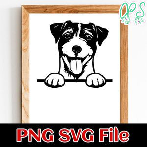 Jack Russell PNG SVG file template