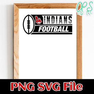 Indians Football SVG design template