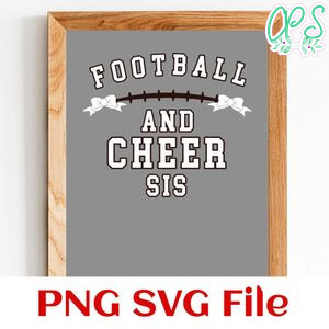 Football and cheer sis Customer Request PNG file template