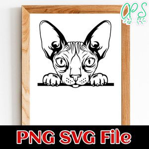Sphynx PNG SVG file template