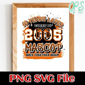 10 Years later 2005 mascot back together again Customer Request PNG file template