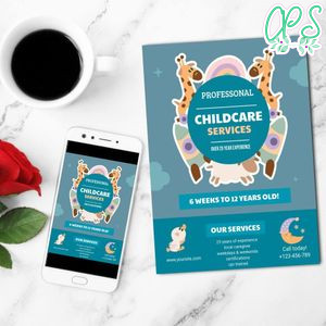 Childcare Service Template Customizable Instant Download