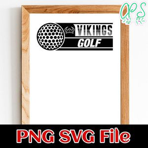 Vikings Golf SVG design template
