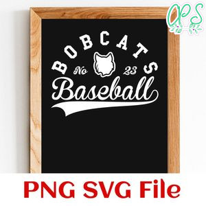 Bobcats Baseball Team SVG Customizable