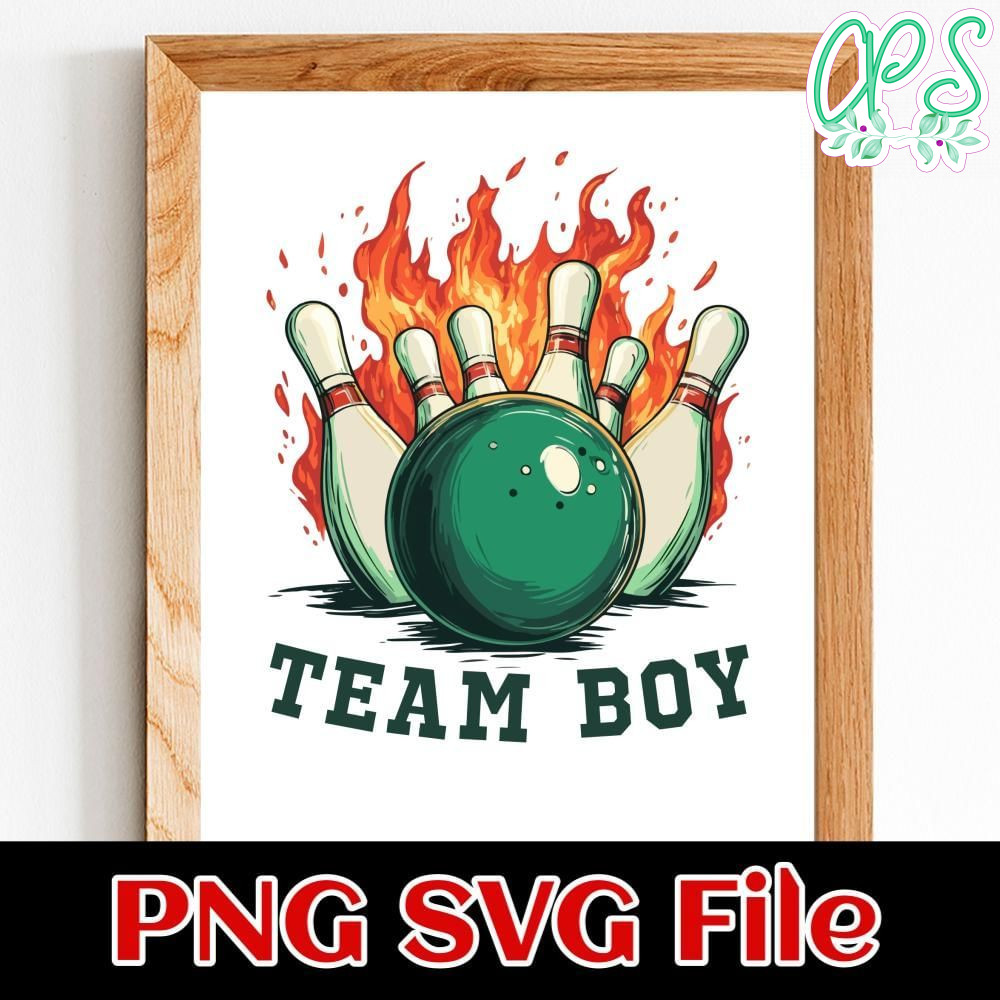 Bowling team boy Customer Request PNG file template