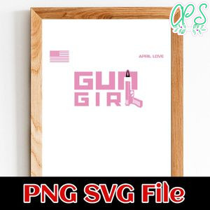 Gun girl Customer Request PNG file template