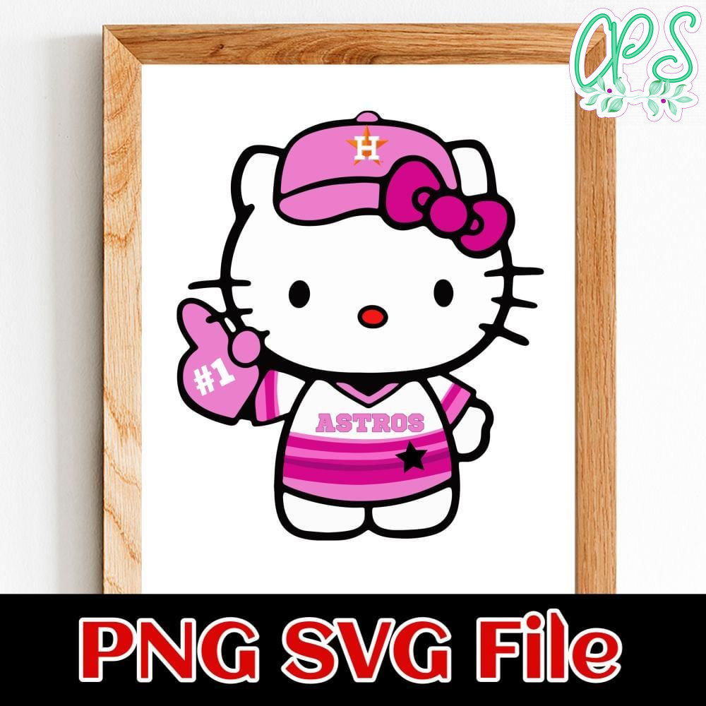 Houston Astros Hello Kitty Customer Request PNG file template