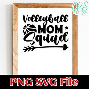 Volleyball Mom Squad PNG SVG design template