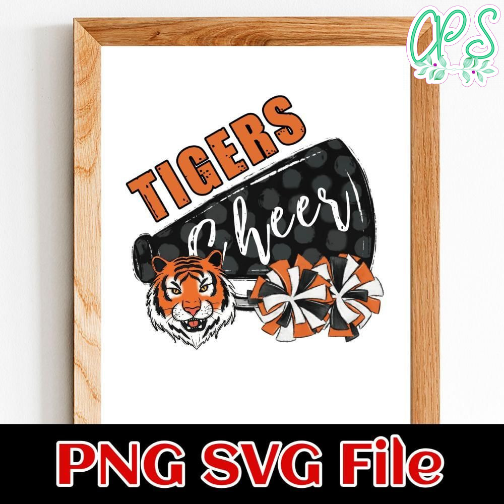 Tigers Cheer Mascot Customer Request PNG file template