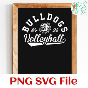 Bulldogs Volleyball Team SVG Customizable