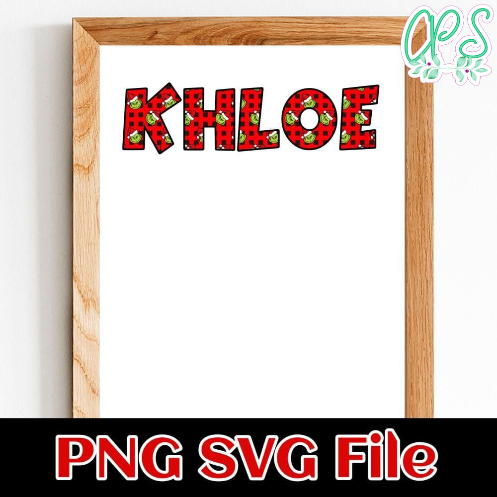 Name Grinch Pattern Customer Request PNG file template