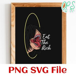 Eat the rich SVG PNG design template