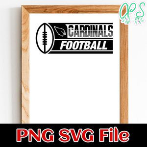 Cardinals Football SVG design template