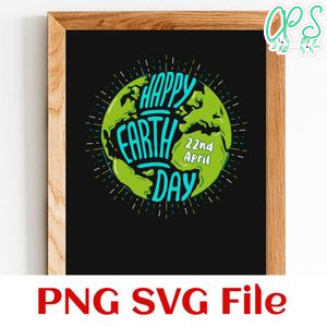 Happy Earth Day PNG SVG design template