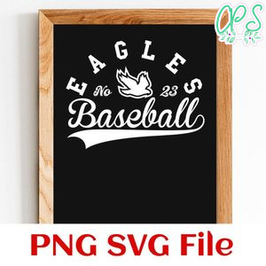 Eagles Baseball Team SVG Customizable