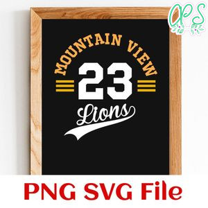 Mountain view lions Customer Request PNG file template
