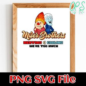 Miser brothers heating and cooling PNG SVG file template