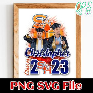 Class of school name 2023 PNG design template