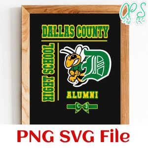 Dallas County Hornets Football Customer Request PNG file template