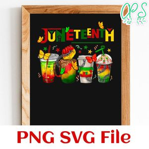 Juneteenth Drink PNG design template