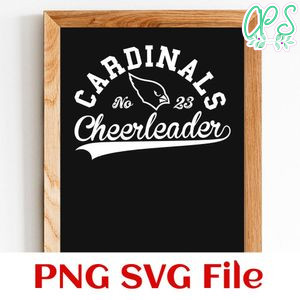 Cardinals Cheerleader Team SVG Customizable