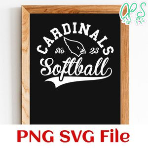 Cardinals Softball Team SVG Customizable