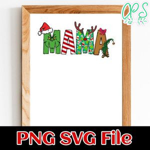 Grinch Mama Customer Request PNG file template