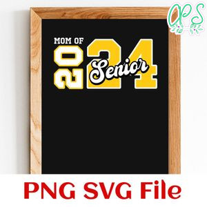 Mom Senior 2024 PNG design template