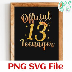 Official Teenager Customer Request PNG file template